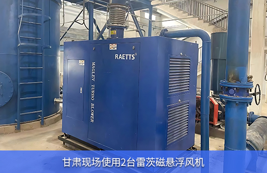 甘肅現(xiàn)場(chǎng)使用2臺(tái)雷茨磁懸浮風(fēng)機(jī)